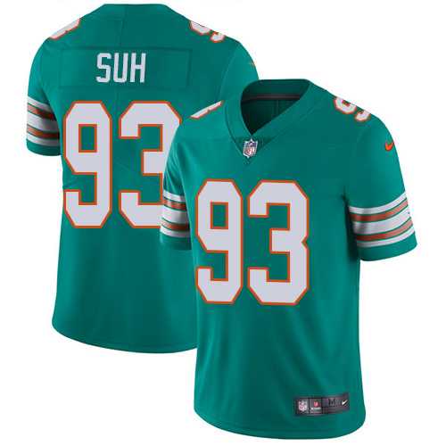 Nike Miami Dolphins #93 Ndamukong Suh Aqua Green Alternate NFL Vapor Untouchable Limited Jersey,We sell and wholesale Nike Miami Dolphins #93 Ndamukong Suh Aqua Green Alternate NFL Vapor Untouchable Limited Jersey on line form chian!
